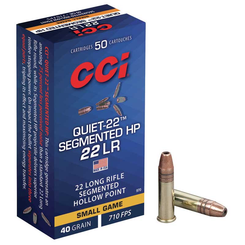 21CCI970B CCI QUIET-22 SEG.HP .22 LR/BRI