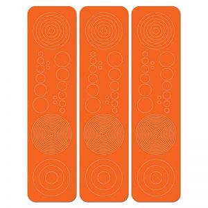 SPECIALTY ARCHERY-CIRCLES & DOTS ORANGE 3pk